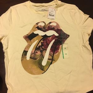 Rolling stone crop shirt
